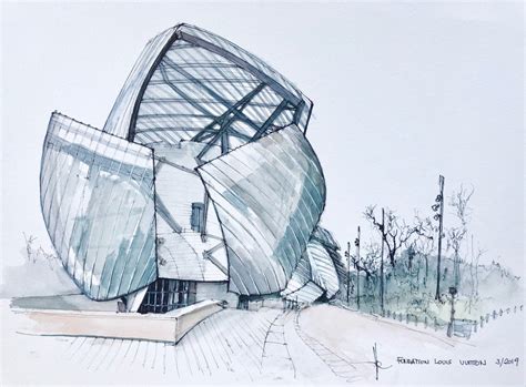 louis vuitton foundation sketch|the building louis vuitton.